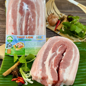 Thịt ba chỉ lợn Sáng Nhung OCOP 4 sao