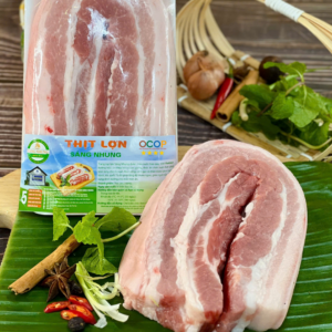 Thịt ba chỉ lợn Sáng Nhung OCOP 4 sao